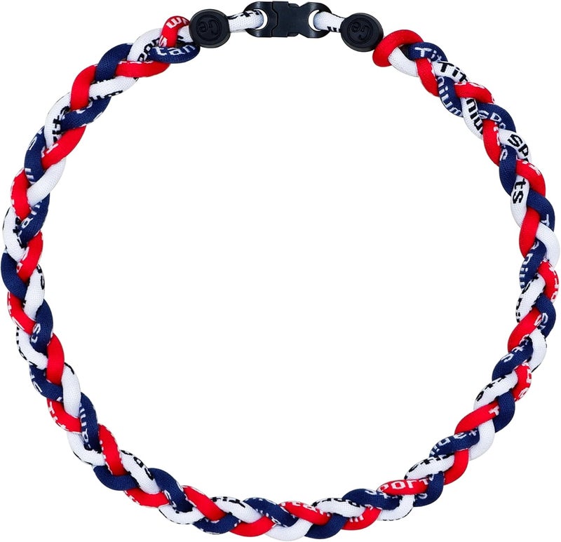 SUPBOMM Baseball Rope Necklaces, League Team Colors Braided Necklace, Baseball Team Gifts - Image 1